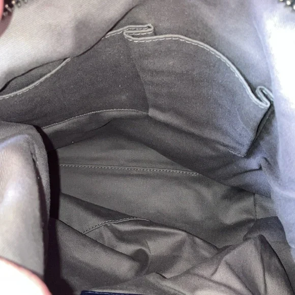 COACH Legacy Color Block RARE Shoulder Crossbody Bag Navy Pink Brown Silver EUC - Picture 11 of 13